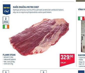 Makro Flank steak nabídka