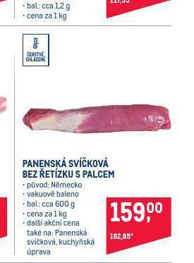 Makro Panenská svíčková bez řetízku s palcem nabídka