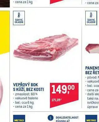 Makro Vepřový bok s kůží, bez kosti nabídka
