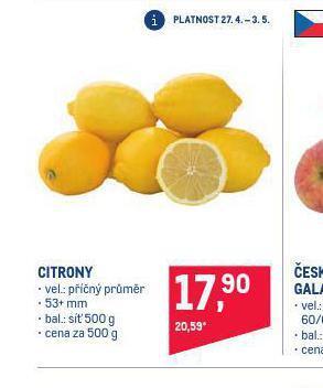 Makro Citrony nabídka