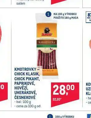 Makro Kmotrovky chick pikant nabídka