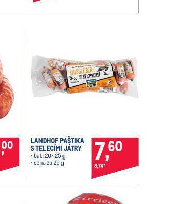 Makro Landhof paštika s telecími játry nabídka
