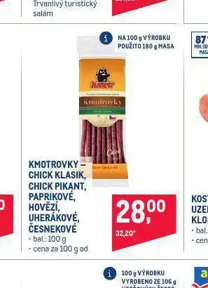 Makro Kmotrovky česnekové nabídka