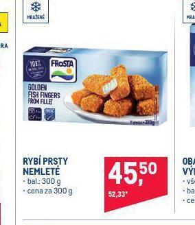 Makro Rybí prsty nemleté nabídka