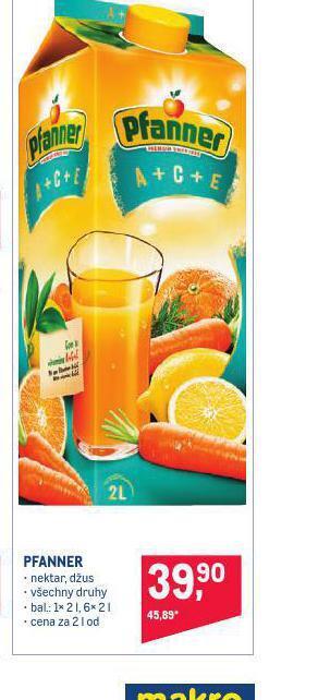 Makro Pfanner nabídka