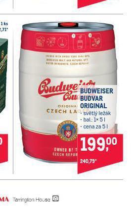 Makro Pivo budweiser budvar original nabídka