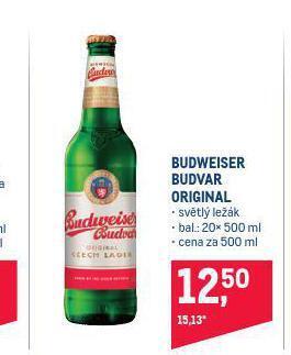 Makro Pivo budweiser budvar original nabídka