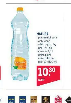 Makro Natura ochucená voda nabídka