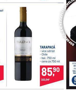 Makro Tarapacá nabídka