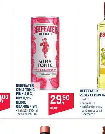 Makro Beefeater gin & tonic dry 4,9% nabídka