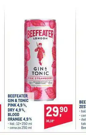 Makro Beefeater gin & tonic pink 4,9% nabídka