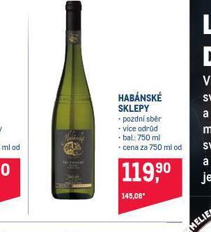 Makro Habánské sklepy nabídka