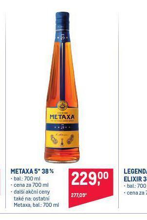 Makro Metaxa 5* 38% nabídka