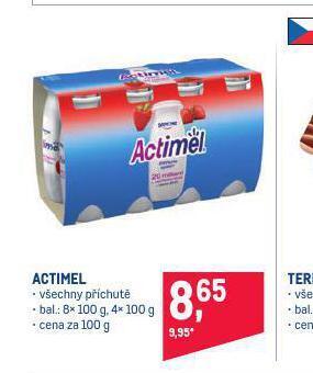 Makro Actimel nabídka