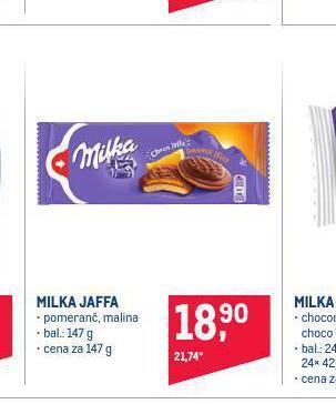 Makro Milka jaffa nabídka