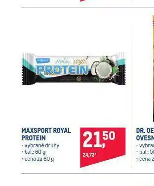 Makro Maxsport royal protein nabídka