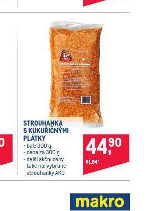 Makro Strouhanka s kukuřičnými plátky nabídka