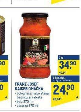 Makro Franz josef kaiser omáčky nabídka