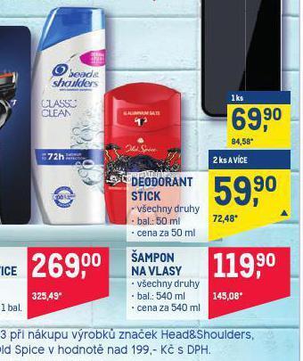Makro Head&shoulders šampon nabídka