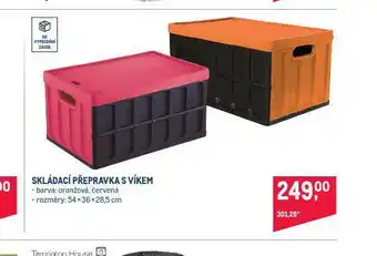 Makro Skládací přepravka s víkem nabídka
