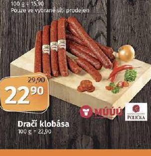 Coop Dračí klobása nabídka