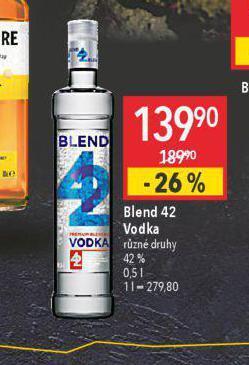Globus Blend 42 vodka nabídka