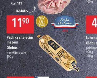 Globus Paštika s telecím masem nabídka