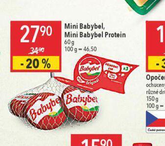 Globus Mini babybel, mini babybel protein nabídka