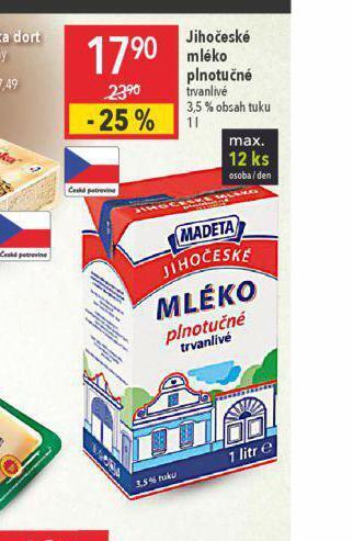 Globus Trvanlivé mléko 3,5% nabídka