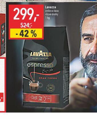 Globus Lavazza zrnková káva nabídka