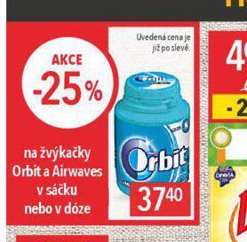 Globus Orbit žvýkačky nabídka