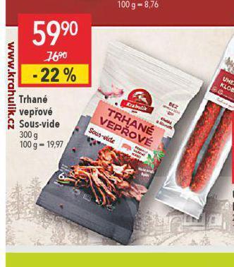 Globus Trhané vepřové sous vide nabídka