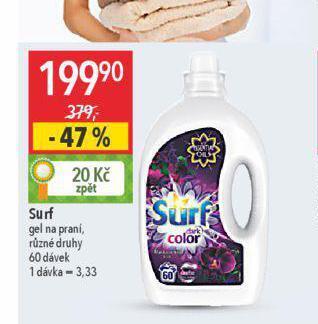 Globus Surf prací gel nabídka