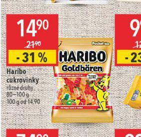 Globus Haribo cukrovinky nabídka