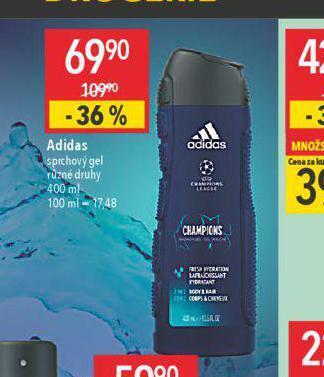 Globus Adidas sprchový gel nabídka