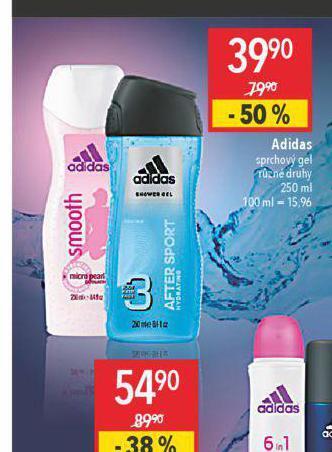 Globus Adidas sprchový gel nabídka