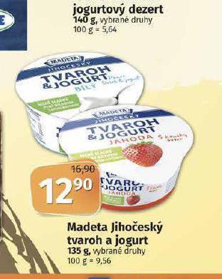 Coop Madeta jihočeský tvaroh a jogurt nabídka