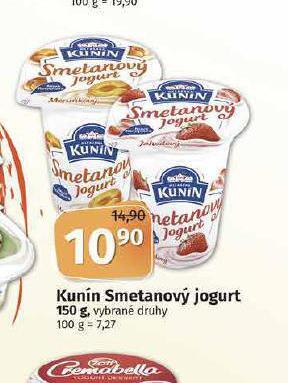 Coop Kunín smetanový jogurt nabídka