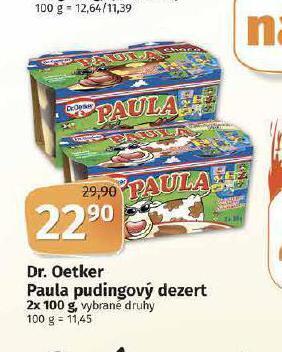 Coop Dr. oetker paula pudinkový dezert nabídka