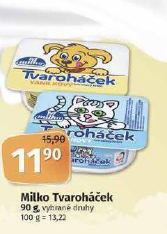 Coop Milko tvaroháček nabídka