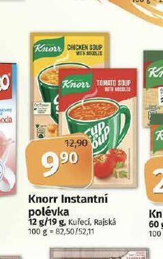 Coop Knorr instantní polévka nabídka