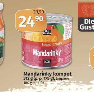Coop Mandarinky kompot nabídka