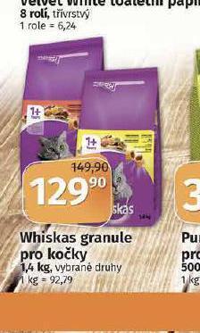 Coop Whiskas granule pro kočky nabídka