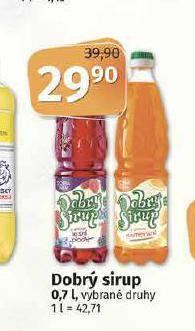 Coop Dobrý sirup nabídka