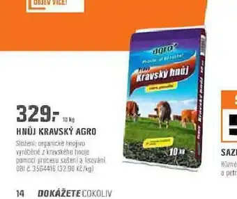 OBI Hnůj kravský agro nabídka