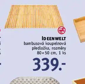 Bambusová koupelnová předložka