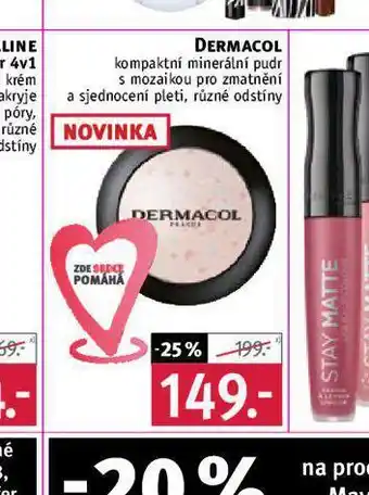 Rossmann Dermacol pudr nabídka