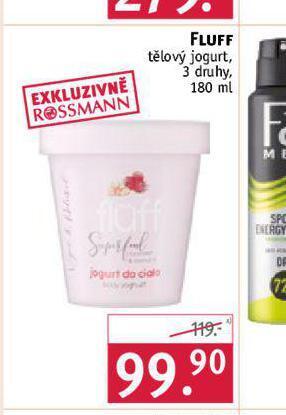 Rossmann Fluff tělový jogurt nabídka