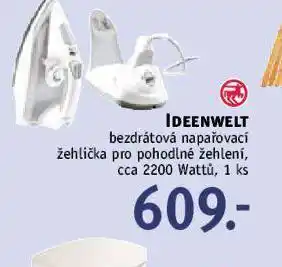 Bezdrátová napařovací žehlička