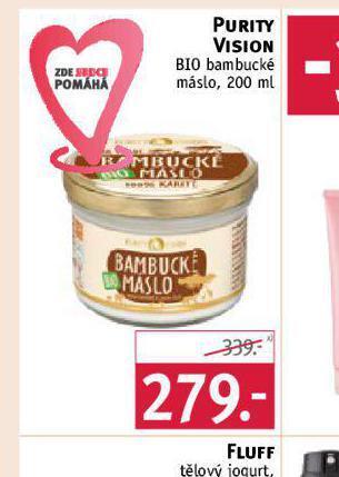 Rossmann Purity vision bio bambucké máslo nabídka